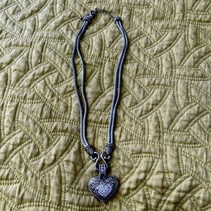 Lia Sophia chunky heart necklace